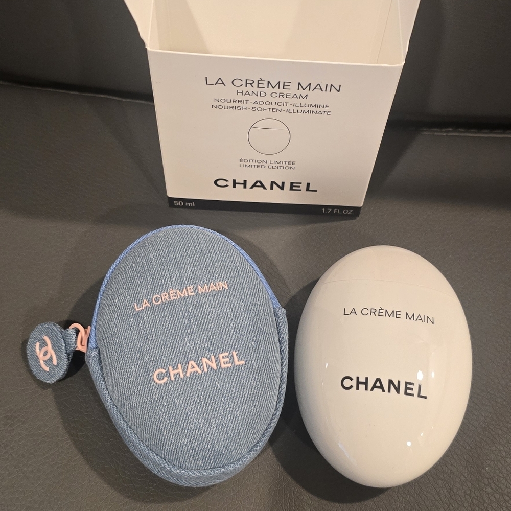 NWT CHANEL La Creme Main Denim, 1.7 oz, Hand Cream LIMITED EDITION